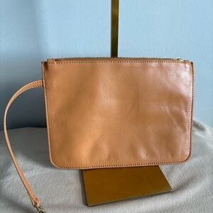 Tory Burch Leather Removable Tote Pouch